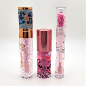 STITCH ANGEL 3-Pack Lip Gloss Lip Oil Bundle NEW